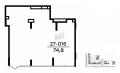 Продажа помещения свободного назначения в Коммунарке в жилом доме на Калужском шоссе ,74.8 м2,фото-3