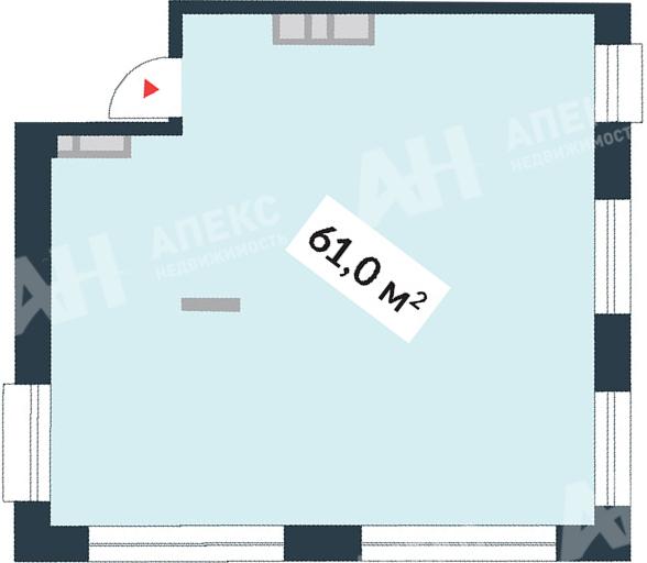 Продажа помещения свободного назначения в Москве в жилом доме на ул Корабельная,м.Нагатинский затон,61 м2,фото-1