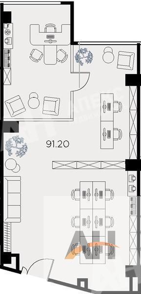 Продажа помещения свободного назначения в Москве в жилом доме на ул Таллинская,м.Площадь Революции,91.2 м2,фото-1