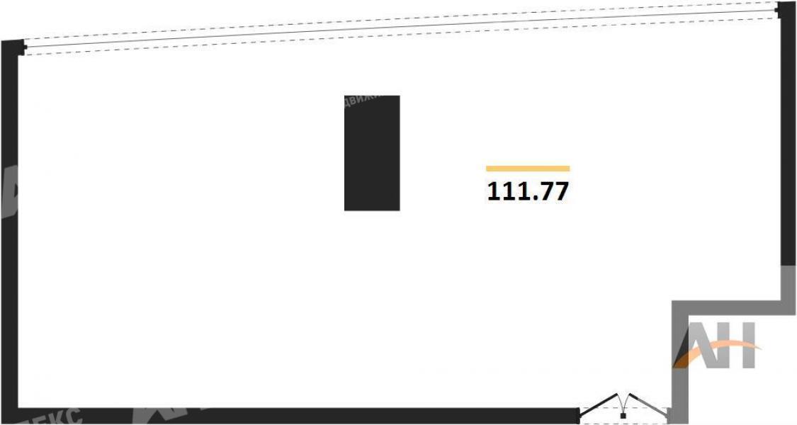 Продажа помещения свободного назначения в Москве в жилом доме на проезд 1-й Красногвардейский,м.Деловой центр,111.8 м2,фото-1
