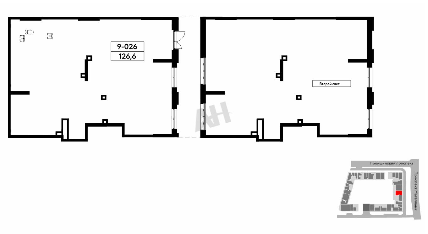 Продажа помещения свободного назначения в Москве в жилом доме на шоссе ,м.,126.6 м2,фото-1