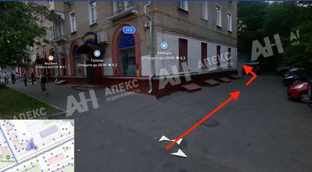 Продажа помещения свободного назначения в Москве в жилом доме на ул Зои и Александра Космодемьянских,м.Красный Балтиец (МЦД),55.2 м2,фото-1