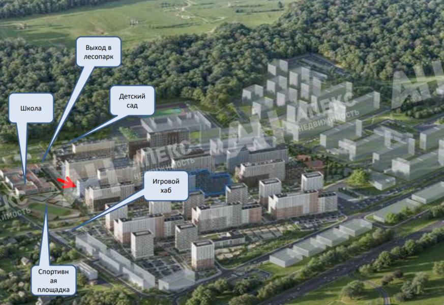 Продажа помещения свободного назначения в Рассказовке в жилом доме на Боровском шоссе ,82.6 м2,фото-1