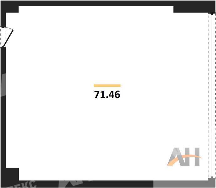 Продажа помещения свободного назначения в Москве в жилом доме на ул Рябиновая,м.Озерная,71.5 м2,фото-1