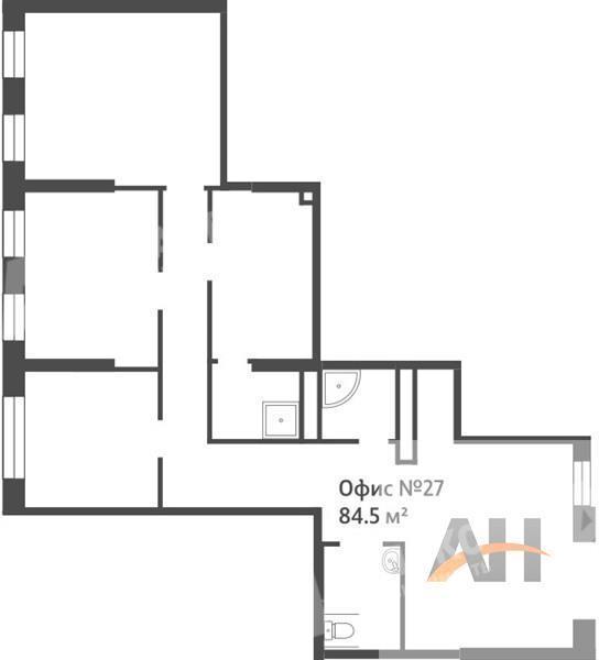 Продажа помещения свободного назначения в Рассказовке в жилом доме на Боровском шоссе ,84.5 м2,фото-1
