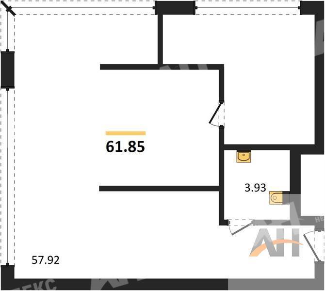 Продажа помещения свободного назначения в Котельниках в жилом доме на Новорязанском шоссе ,61.9 м2,фото-1