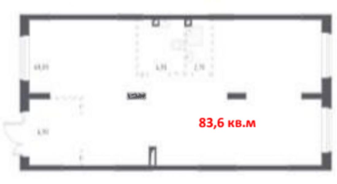 Продажа помещения свободного назначения в Домодедово в жилом доме на Каширском шоссе ,83.6 м2,фото-1