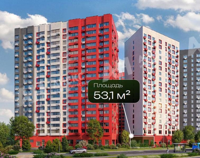 Продажа помещения свободного назначения в Рассказовке в жилом доме на Боровском шоссе ,53.1 м2,фото-1