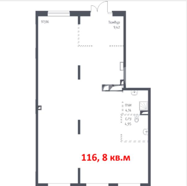 Продажа помещения свободного назначения в Марушкино в жилом доме на Киевском шоссе ,116.8 м2,фото-1