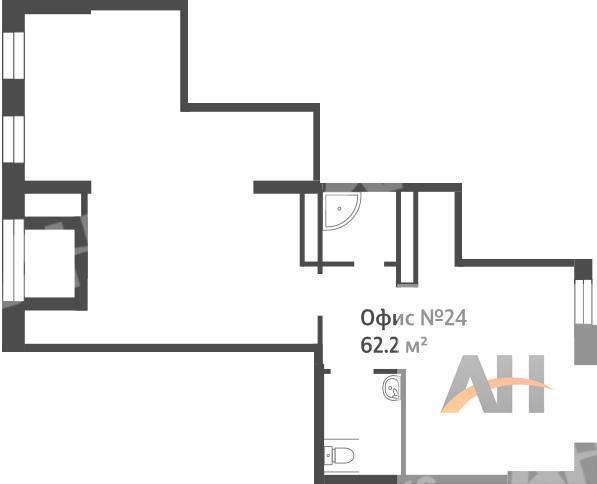 Продажа помещения свободного назначения в Рассказовке в жилом доме на Боровском шоссе ,62.2 м2,фото-1