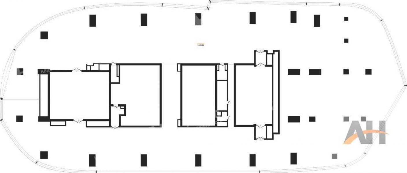 Продажа помещения свободного назначения в Москве в жилом доме на проезд 1-й Красногвардейский,м.Деловой центр,1840.1 м2,фото-1