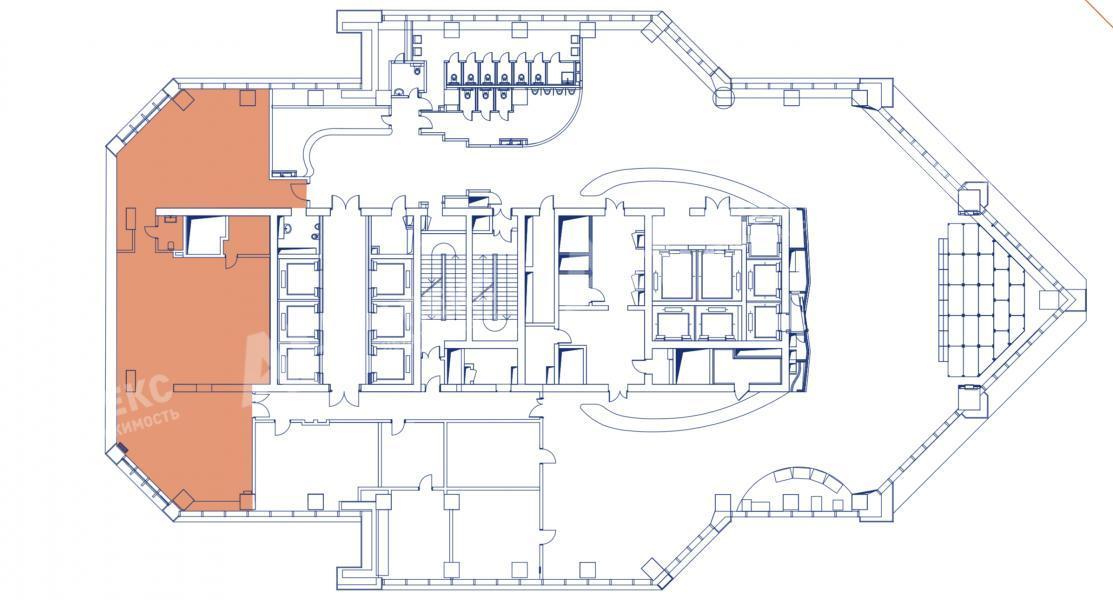 Аренда помещения свободного назначения в Москве в бизнес-центре класса А на проезд 1-й Красногвардейский,м.Деловой центр,250.2 м2,фото-1