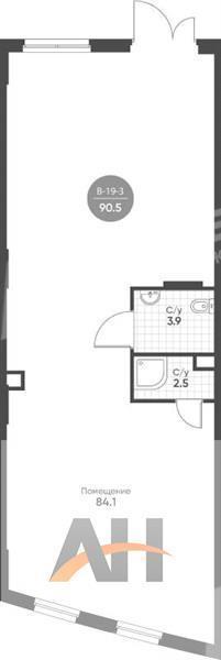 Продажа помещения свободного назначения в Москве в жилом доме на ул Автозаводская,м.ЗИЛ (МЦК),90.5 м2,фото-1