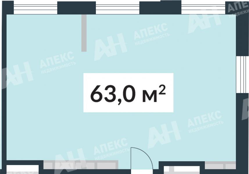 Продажа помещения свободного назначения в Москве в жилом доме на ул Корабельная,м.Нагатинский затон,63 м2,фото-1